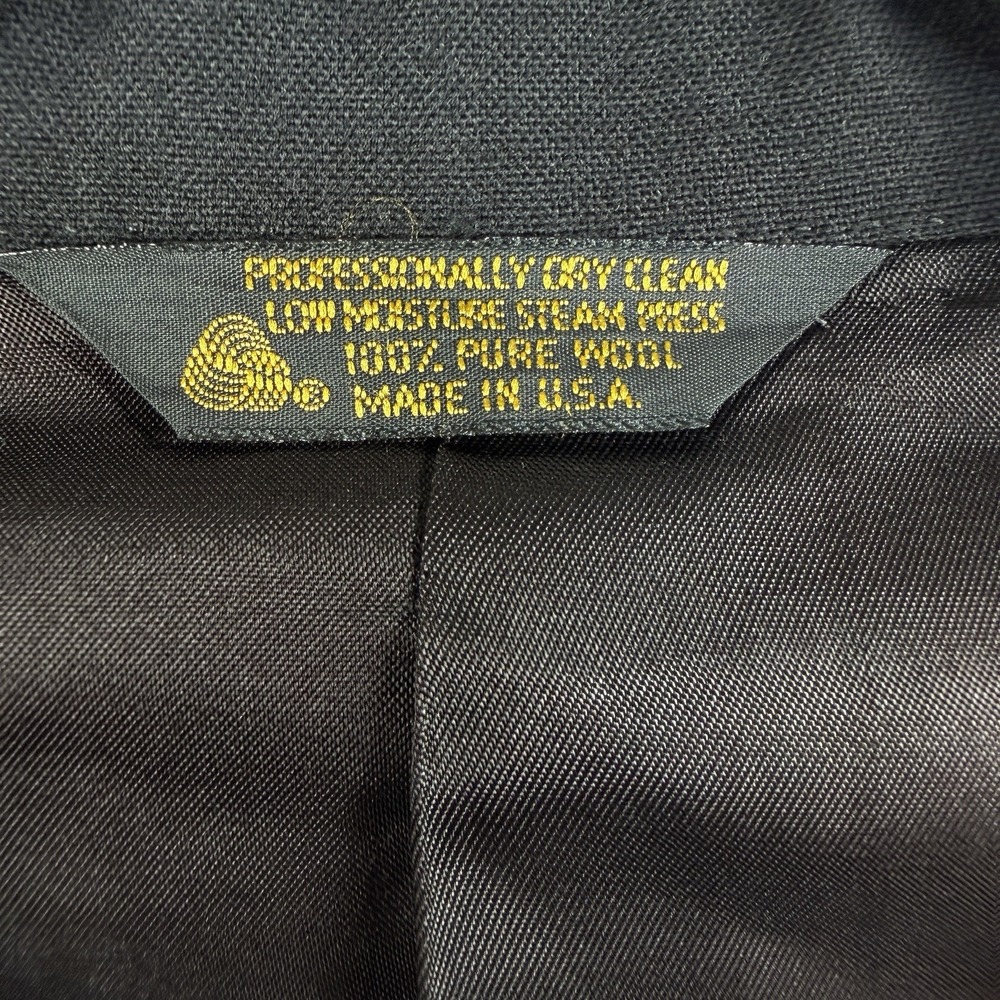 Vtg Adolfo Tuxedo Opera Suit Double Breasted 48R Pants 42x32 Satin USA 100% Wool - Picture 4 of 16